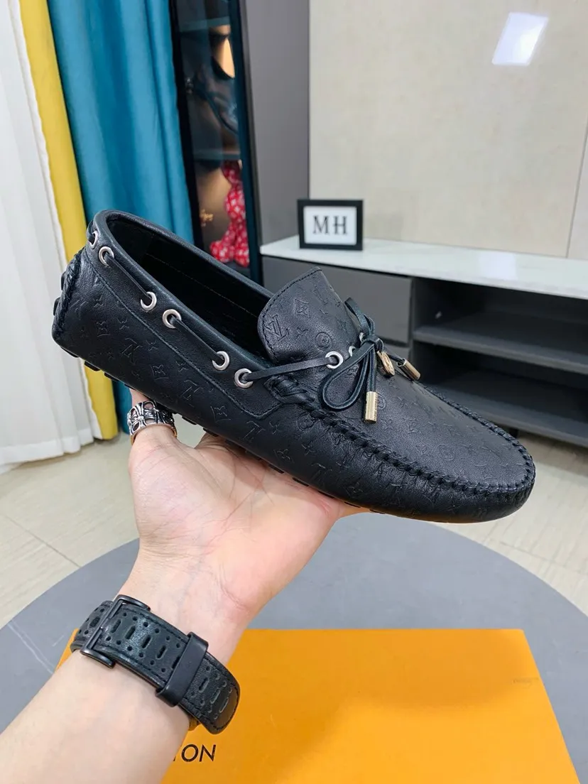 Men's men's shoes 💰458🌹🌹 Comes with full packaging [Louis Vuitton] LV Doudou shoe series, the leather materials used are all imported cowhide embossed 🐂The design is luxurious and elegant, perfectly interpreting the brand's luxury style 💪The upper is made of cowhide with imported genuine leather lining, it depends on the quality✅, code number: 38-44